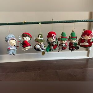 Vintage Kurt Adler Corn Husk Mouse Christmas Ornament Decoration 1980’s